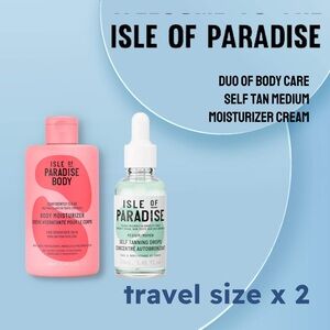 *🆕📦*BNIB*ISLE OF PARADISE |TRAVEL| Duo body care self tanning/body cream